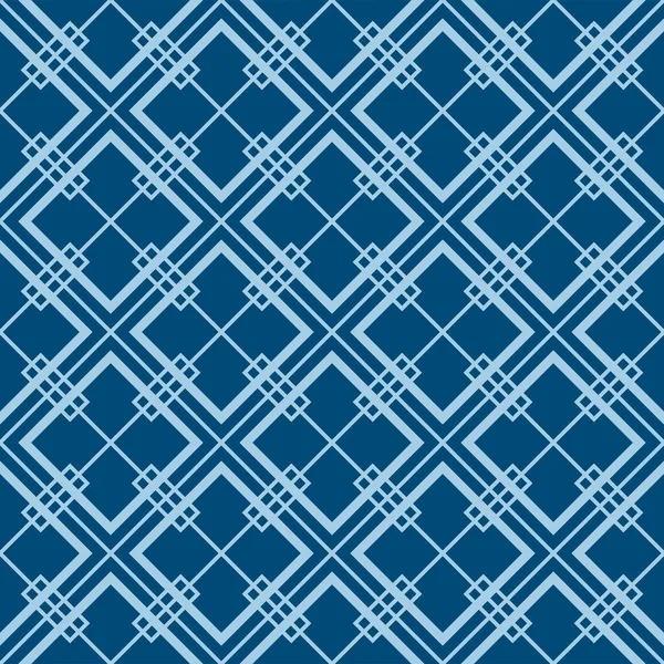 Japanische Klassische Überlappung Diamond Vector Seamless Pattern — Stockvektor