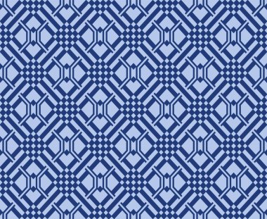 Japon Zigzag Elmas Ağ Vektörü Kusursuz Desen