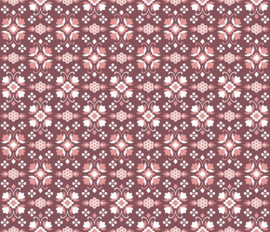 Japon Güzel Çiçek Motif Vektörü Kusursuz Desen