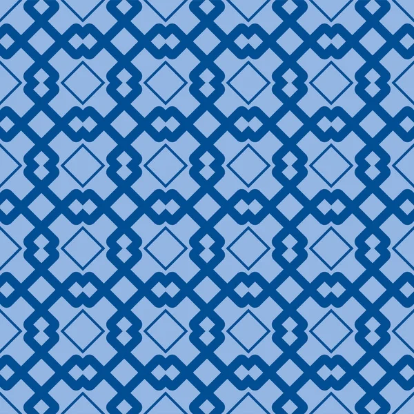 Japanische Überlappung Diamond Square Vector Seamless Pattern — Stockvektor