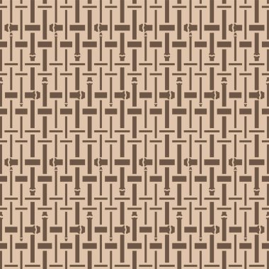 Japon Bambu Dokuma Vektörü Kusursuz Desen