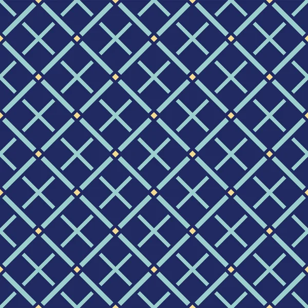 Japonês Luxury Square Weave Vector Padrão Sem Costura — Vetor de Stock