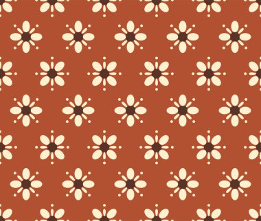 Japon Yıldız Çiçeği Vektörü Kusursuz Desen