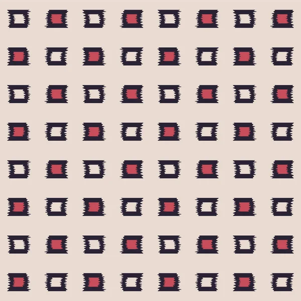 Japanese Square Embroidery Vector Seamless Pattern — Stockvector