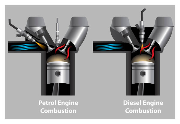 Dual Chrome Car Exhaust Pipe Illustration