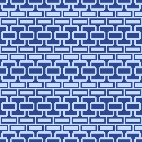 Giapponese Mattone Labirinto Vettore Seamless Pattern — Vettoriale Stock