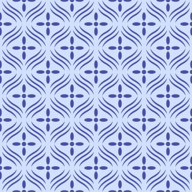 Japon Yıldız Dalgalı Çizgi Vektörü Kusursuz Desen