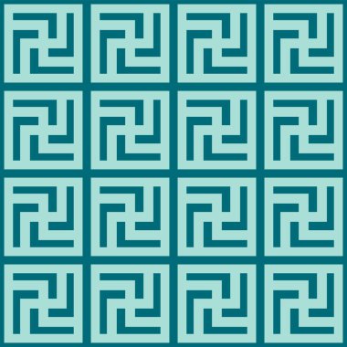 Kore Geometrik Spiral Motif Vektörü Kusursuz Desen