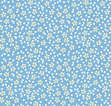 Japon Şirin Kiraz Çiçeği Sonbahar Vektörü Kusursuz Desen