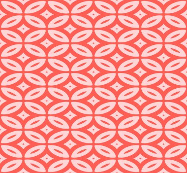 Japon Elips Petal Vektörü Kusursuz Desen