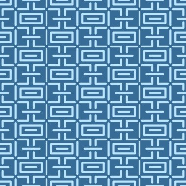 Japonca Dikdörtgen Labirent Vektörü Kusursuz Desen