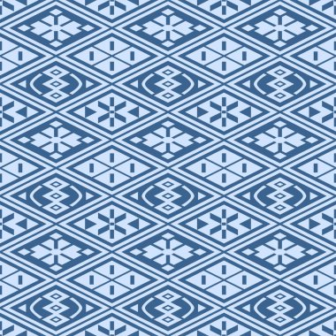 Japon Motif Nakış Elmas Vektörü Kusursuz Desen