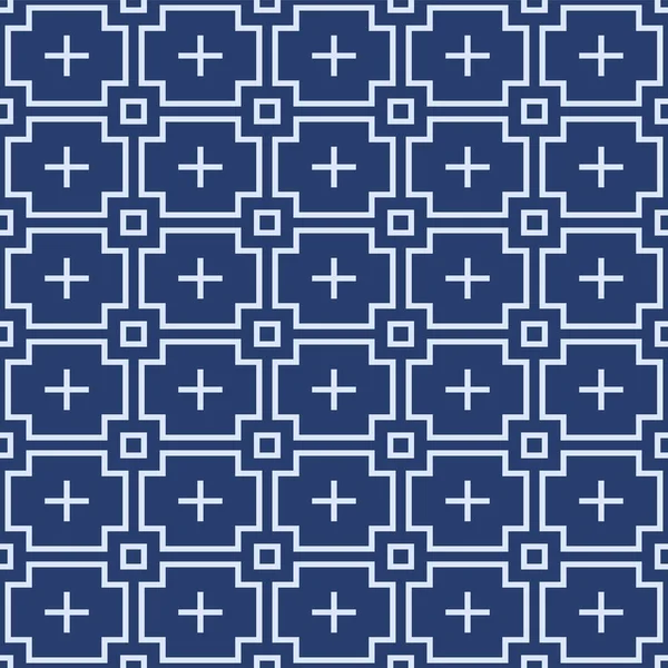 Modèle Sans Couture Vectoriel Labyrinthe Rectangle Japonais — Image vectorielle
