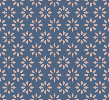 Japon Güzel Çiçek Yapraksız Vektör Deseni