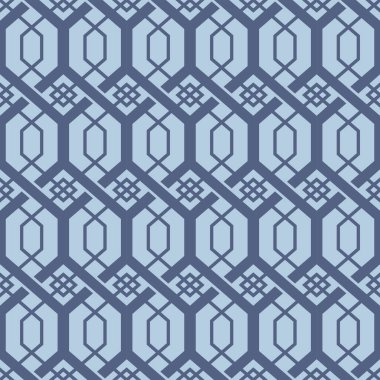 Japon Altıgen Zigzag Hattı Vektörü Kusursuz Desen