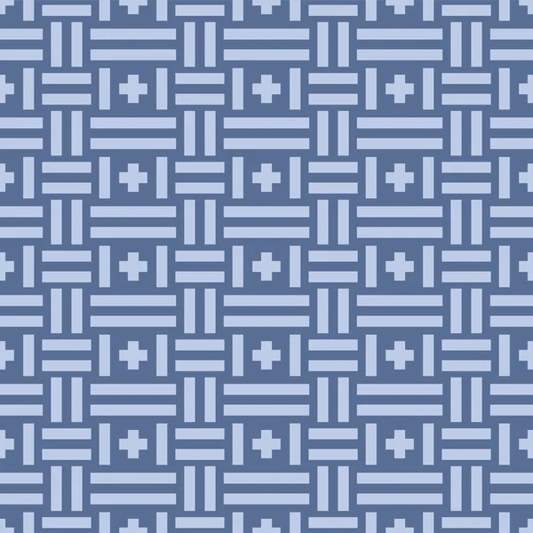 Japanische Kreuzform Weave Vector Seamless Pattern — Stockvektor