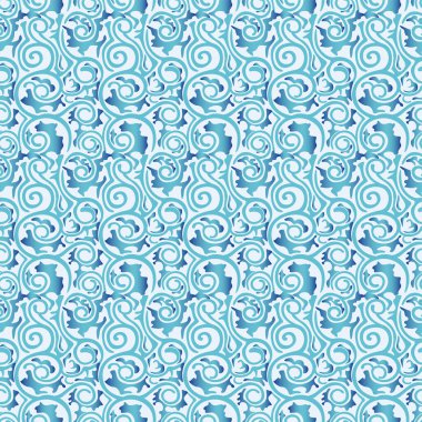 Japon Girdap Vine Vektörü Kusursuz Desen