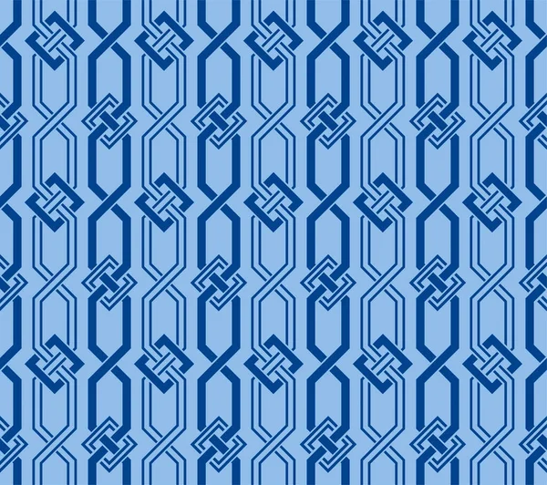 Patrón Cadena Hexagonal Japonés Vector Sin Costura — Archivo Imágenes Vectoriales