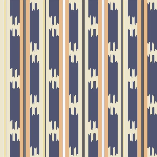 Escova Japonesa Stripe Vector Padrão Sem Costura — Vetor de Stock