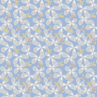 Japon Güzel Yuvarlak Yapraksız Vektör Deseni