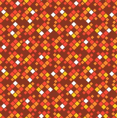 Japon Renkli Piksel Elmas Mozaik Vektörü Kusursuz Desen