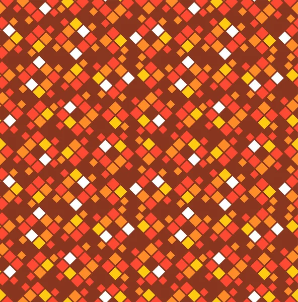 Japanese Colorful Pixel Diamond Mosaic Vector Seamless Pattern — Vector de stock