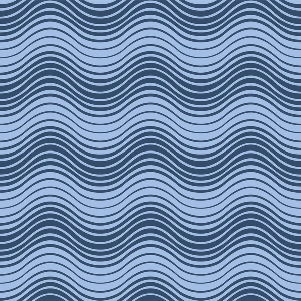 Japanische Ocean Wave Line Vektor Nahtloses Muster — Stockvektor