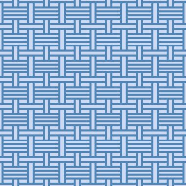 Japon Damalı Dokuma Vektörü Kusursuz Desen