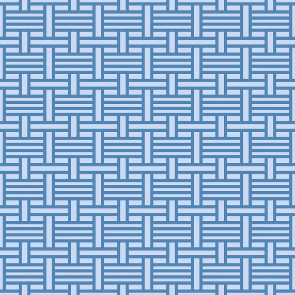 Japanese Checkered Weave Vector Seamless Pattern — стоковий вектор