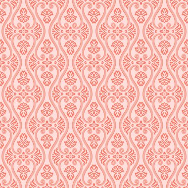 Japon Curl Zigzag Çiçek Vektörü Kusursuz Desen