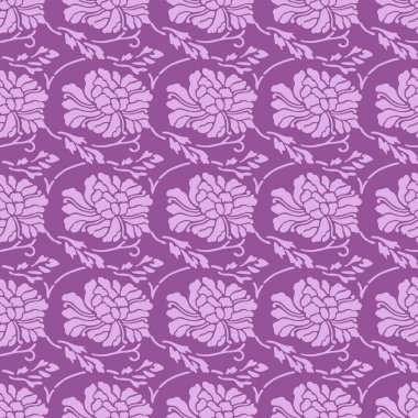 Japon Lüks Çiçek Motif Vektörü Kusursuz Desen