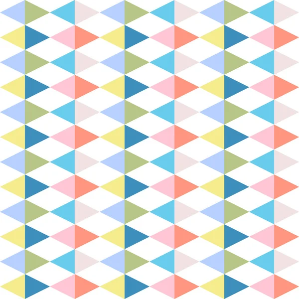 Japanese Colorful Triangle Diamond Vector Seamless Pattern