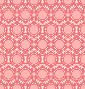 Japon Çemberi Çiçek Vektörü Kusursuz Desen