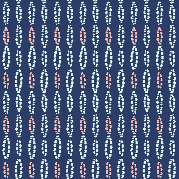 Japanese Dot Ellipse Stripe Vector Seamless Pattern