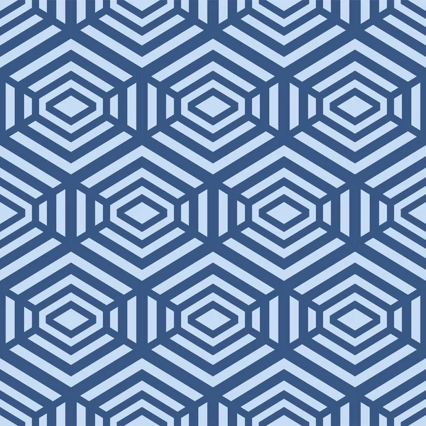 Nahtloses Japanisches Hexagon Net Vector Pattern — Stockvektor