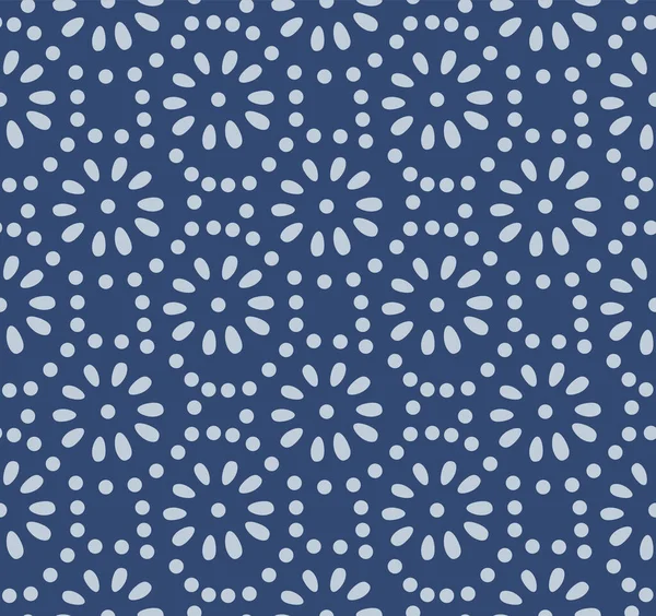 Motif Sans Couture Vecteur Fleur Point Japonais — Image vectorielle