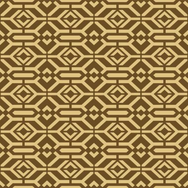 Japanese Hexagon Mesh Vector Seamless Pattern