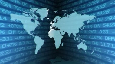 Finans arka plan mavi