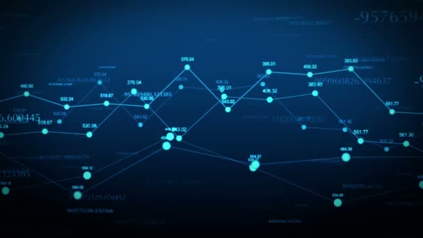 Grafico casuale con numeri — Video Stock