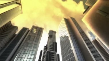 gökdelen gökyüzü arka plan üzerinde.