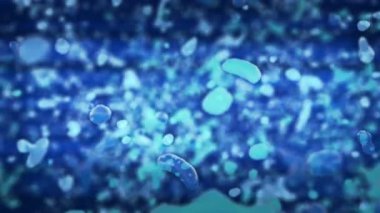 moleküler yapısı hareketli arka plan