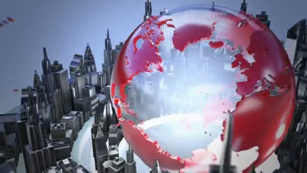 Diffusion animation en boucle mondiale — Video