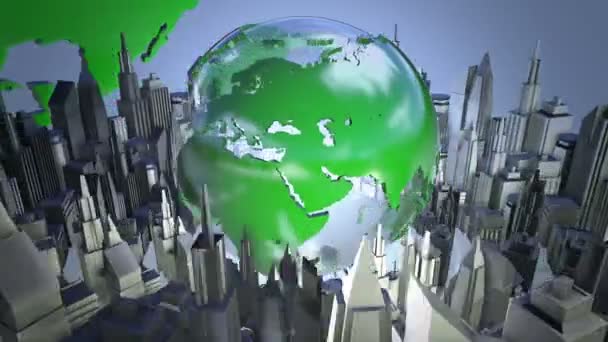 Broadcast mundo loop animação — Vídeo de Stock