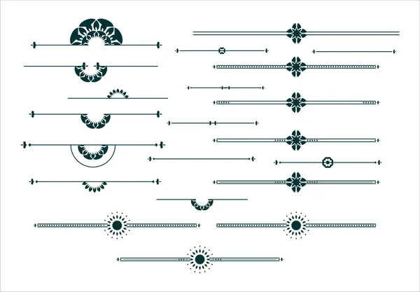 Ensemble d'éléments décoratifs graphiques — Image vectorielle