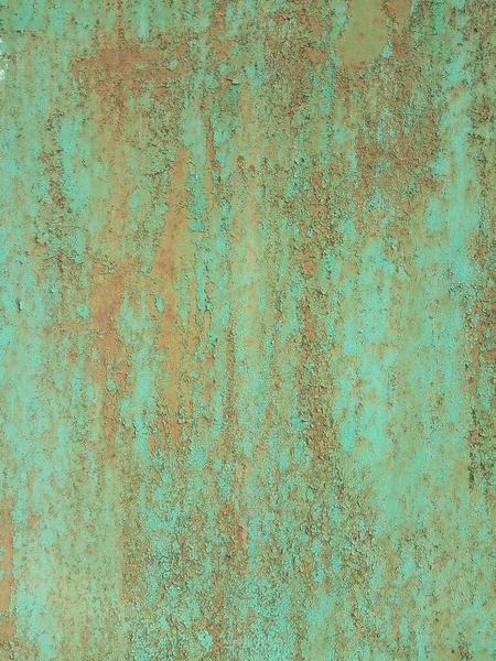 Turquoise Groene Verf Oude Gebarsten Achtergrond Muur Achtergrond — Stockfoto