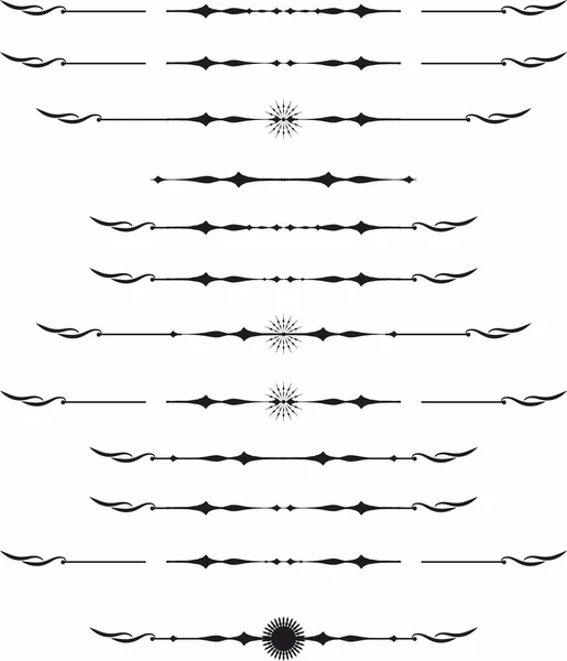 Elementos Decorativos Gráficos Conjuntos Saltos Texto — Archivo Imágenes Vectoriales
