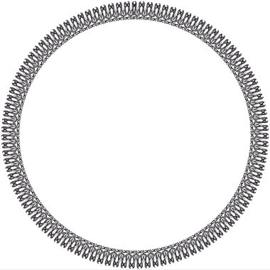 Yuvarlak çerçeve. Çiçek elementi ile dairesel dekoratif çerçeveler