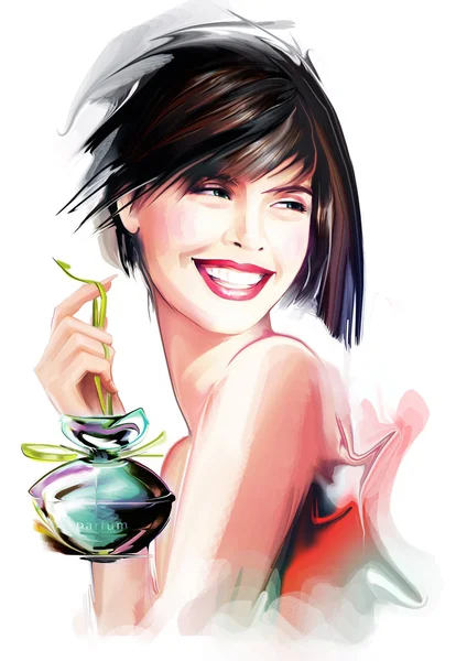 kadın parfüm şişe