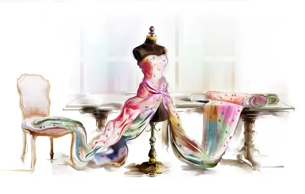 Mannequin de table habillée — Photo