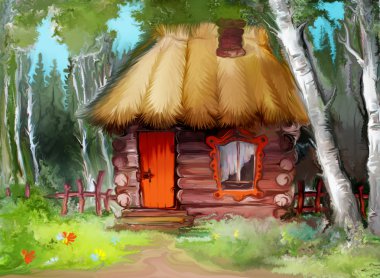 house ile kırsal manzara